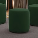 Ver imagem 1 de Puff Redondo Orgânico para Sala Malu Veludo Verde M11 - D’Rossi