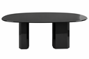 Ver imagem 1 de Mesa de Jantar Orgânica Cora 135x90cm Base Duplo Preto Laca Personal Art Design