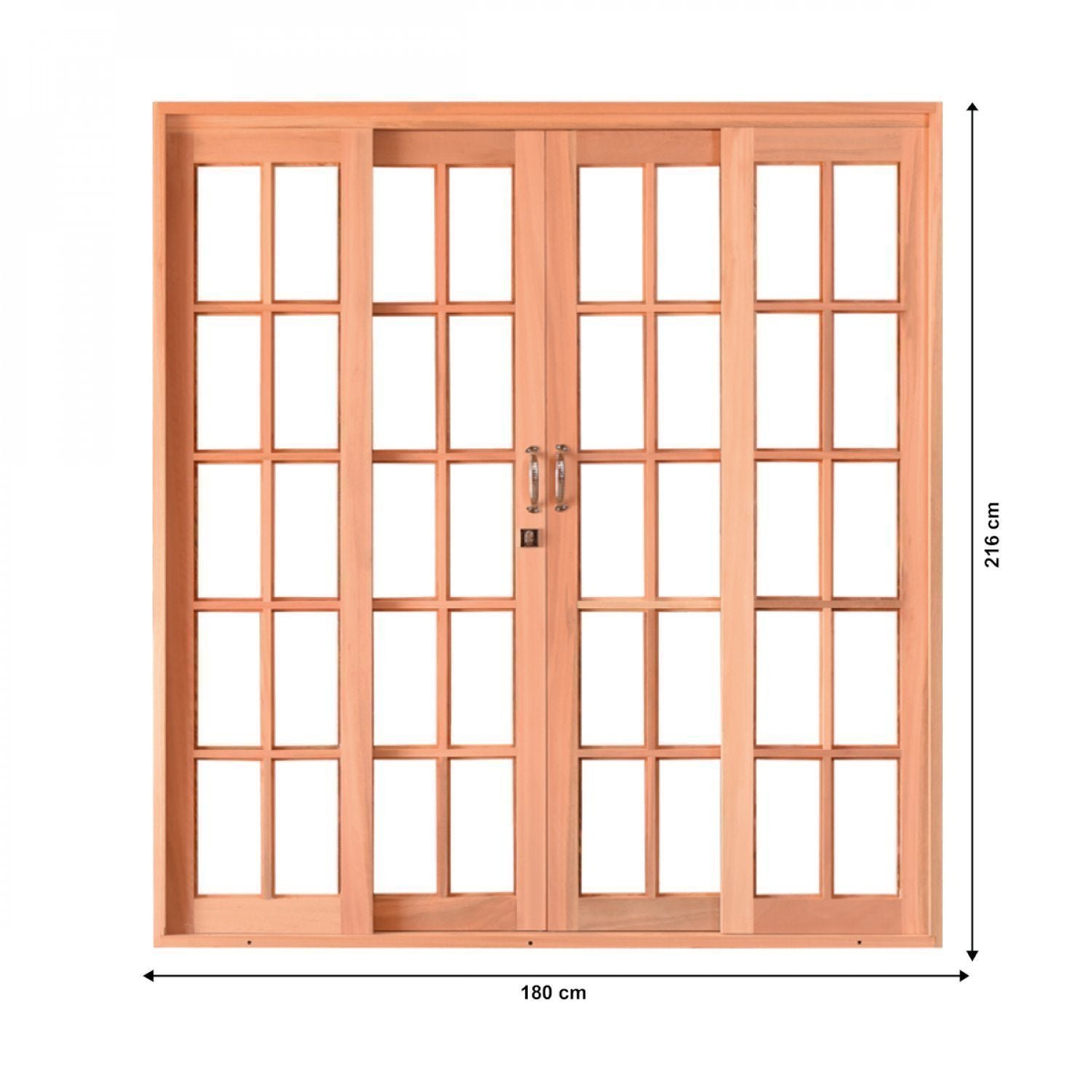 Porta de Correr de Madeira 216cmx180cmx12cm PE631 Esel - 4