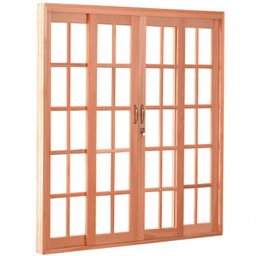 Porta de Correr de Madeira 216cmx180cmx12cm PE631 Esel - 3