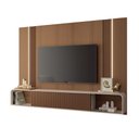 Ver imagem 2 de Home Suspenso Empire Mdf/mdp Led Tv até 85 Polegadas em Castanho/off White G26 - Hb Móveis