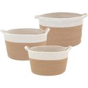 Ver imagem 1 de Allegra Cesta Tecido Branco 3pç