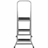 Escada Leve e Forte Prata 3 Degraus - 013003 - Açomix Acomix - 2