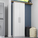 Ver imagem 1 de Armário Multiuso Organizador 02 Portas 100% em MDF Móveis Rimo - Branco