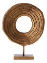 Ver imagem 1 de Decoração Escultura Abstrata Poliresina Dourado Mart 19827