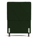 Ver imagem 2 de Cabeceira Cama Box Solteiro Mel 90cm com Frame Veludo Verde - Desk Design