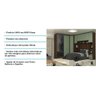 Guarda Roupa Canto Com Vidro Reflecta Dourado Com Verde - 4