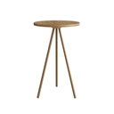 Ver imagem 2 de Mesa Lateral de Apoio com Pés Metálicos 35x35cm 27943 Artesano - Hanover/dourado