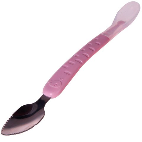 Colher Infantil Raspa Frutas 22x3