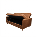 Ver imagem 3 de Sofa Iris 2.10 Bau e Cama Nobly Veludo Marrom