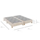 Ver imagem 4 de Base Box Bipartido Queen (158x198x31) King Koil CR462D Bege