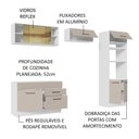 Ver imagem 5 de Armário de Cozinha Completa 270cm Branco/crema Agata Madesa 05