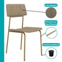 Ver imagem 7 de Conjunto de Sala de Jantar 4 Cadeiras Minna Carraro Noce Dourado