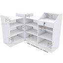 Ver imagem 6 de BALCÃO VITRINE CAIXA MDF M205.2021.B (LOJA, CAIXA, COMÉRCIO) MUNDI MOVEIS