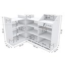 Ver imagem 2 de BALCÃO VITRINE CAIXA MDF M205.2021.B (LOJA, CAIXA, COMÉRCIO) MUNDI MOVEIS