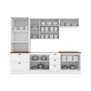 Ver imagem 4 de Cozinha Completa Americana 10 Portas 5 Gavetas 100% Mdf Branco Hp/nature - Henn
