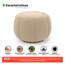 Ver imagem 3 de Puff Decorativo Estilo Abóbora Orgânico Shell Veludo Bege - Desk Design