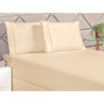 Jogo de Cama Ponto Palito Casal Padrão Cáqui 3 Peças - 2