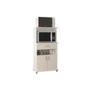 Ver imagem 3 de Multiuso de Cozinha Balcão ASM151 c/ 2 Portas e 1 Gaveta Branco - Movelbento