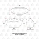 Ver mais imagens de Banheira Freestanding Imersão Acrílico 170 Cm Rutilo Pingoo.casa - Branco