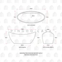 Ver mais imagens de Banheira Freestanding Imersão Acrílico 170 Cm Rutilo Pingoo.casa - Branco