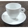 Kit Jogo 6 Xícaras Café, Chá 200ml Cônica com Pires - Porcelana Branca - 4