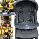 Ver imagem 4 de Carrinho de Bebe Passeio Passear Baby Atena Reversivel Cinza