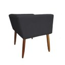 Ver imagem 2 de Banco Decorativo Nina Suede Grafite - Dominic Decor