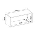 Ver imagem 3 de Armário Aéreo para Cozinha Firenze 1 Porta Demóbile