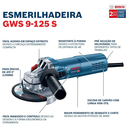 Ver imagem 2 de Esmerilhadeira Angular Profissional Bosch Gws 9-125p 900w
