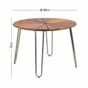 Ver imagem 6 de Conjunto Mesa 4 Cadeiras Eucalipto Móveis Pressa