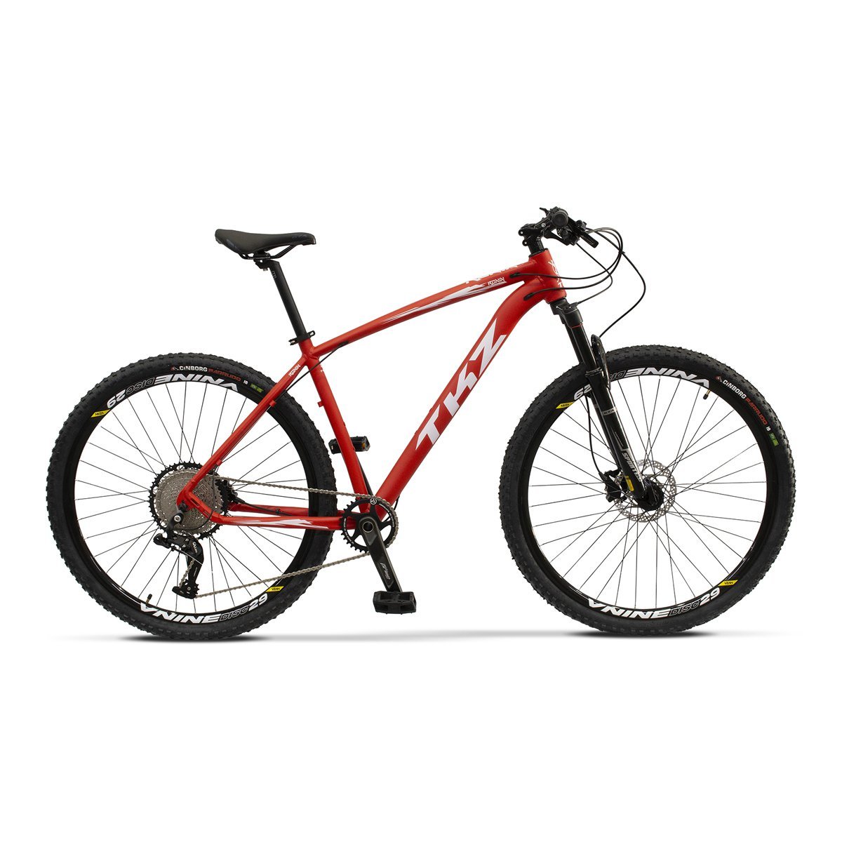 Bicicleta Ronin TKZ Absolut 12V Quadro 17" Alumínio Aro 29 - Vermelho - Quadro 17