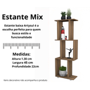 Ver imagem 4 de Estante Baixa Mix Freijó Artysul Móveis