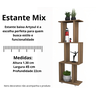 Estante Baixa Mix Freijó Artysul Móveis - 4