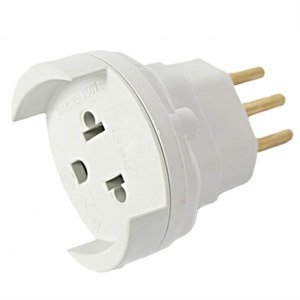 Adaptador para Tomada Bipolar 2p+t 10a 250 Volts - 2161 - Fame Adaptador P/tom.2p+t 10a 2161 Fame 21