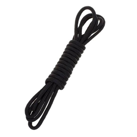 Corda 4mm 20 Metro Preta Polipropileno Náutica Carga Camping