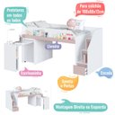 Ver imagem 6 de Cama Infantil Alta com Escrivaninha Multifuncional 230cm Infanto Completa Móveis