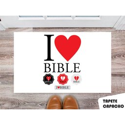 Tapete Capacho Personalizado I love Blible - 1