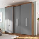 Ver imagem 1 de Roupeiro 6 Portas 220,5cm x 218cm x 47cm Oxford Cinza/Freijo