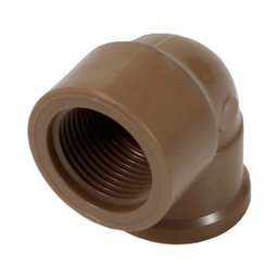 Kit 3 Joelho Cotovelo 90º Soldável Rosca 25mmx3/4'' Marrom - 4