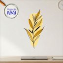 Ver imagem 3 de Adesivo Floral Boho Amarelo Estilo Nórdico 31x60 Minimalista Mod.03