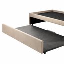 Ver imagem 4 de Bicama Solteiro Americano Black Tie Maranello Suede Bege 103x208
