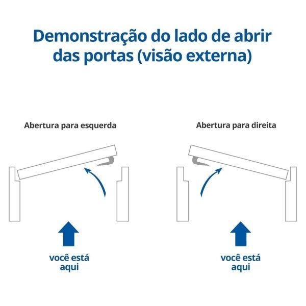 Porta de Aço com Postigo Grade Quadriculada Minas Sul Mgm 215 x 85 x 6cm - 2