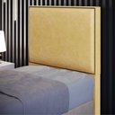 Ver imagem 2 de Cabeceira Box Solteiro com Tachas 100 Cm Vicenza L02 Couríssimo Casco Fendi - Lyam Decor