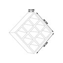 Ver imagem 2 de Nicho Porta Toalhas 09 Lugares 40x40cm Branco - Gran Belo