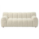 Ver imagem 3 de Sofá Living Gomo 3 Lugares Fixo 180cm Off White Bouclé Nexta Casa
