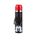 Ver imagem 1 de Garrafa Térmica Inox Mickey 500ml - Alça e Copo Vermelho