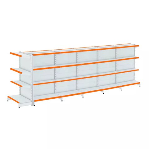 Gondola Centro 137 Fit Ate 5 Metros 1 Ponta Branco 44b Pe Laranja