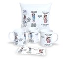 Ver imagem 1 de Kit com 1 Caneca de Porcelana e 1 Almofada Branca 30x30cm Personalizadas "se Houver o Amanhã"