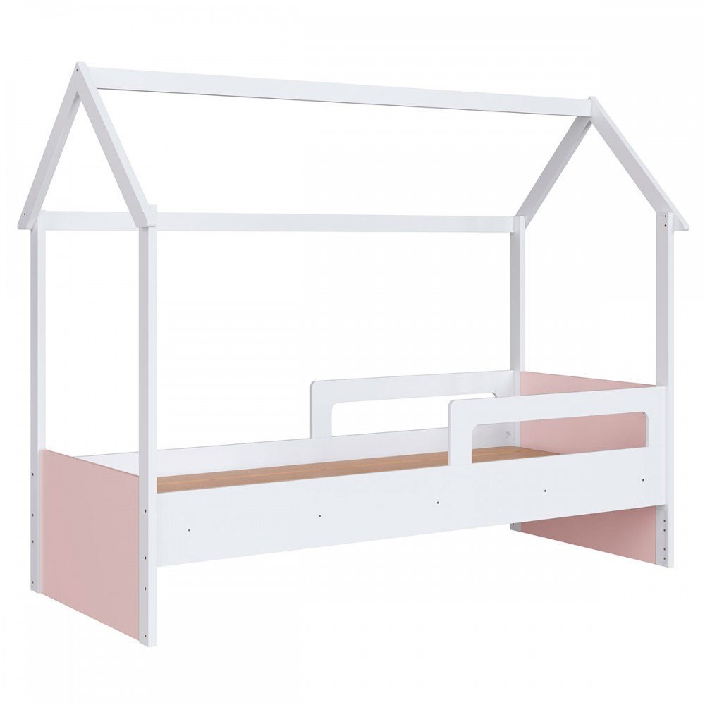 Cama Infantil Montessoriana sem Colchão Linha Infanto Branco/rosa Ccm010 Completa Móveis - 2